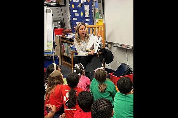Westgate Elementary students were excited when two surprise guest readers stopped by their classrooms during Literacy Week—School Board member Stephanie Meyer.  